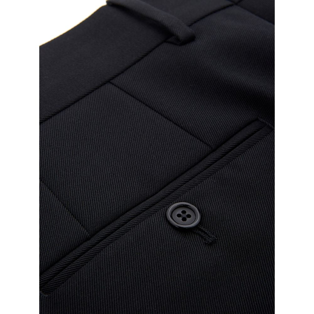 Dolce & Gabbana Schwarze Palazzo-Hose aus Polyester