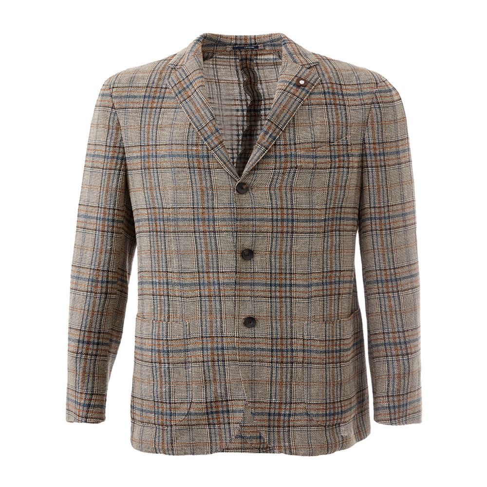 Lardini Mehrfarbiger Leinenblazer