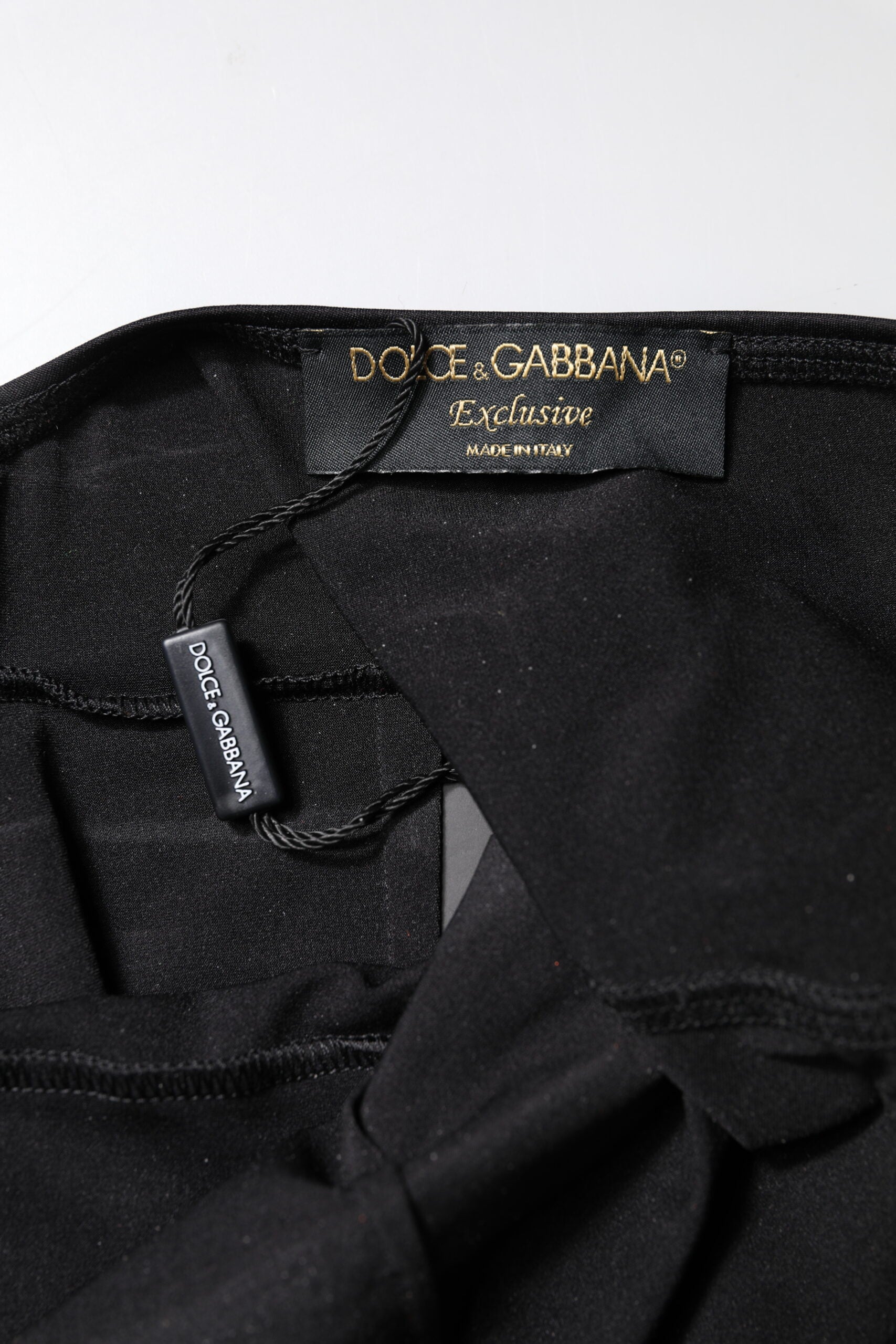 Dolce & Gabbana Schwarzer ärmelloser Bodycon Jumpsuit für Damen
