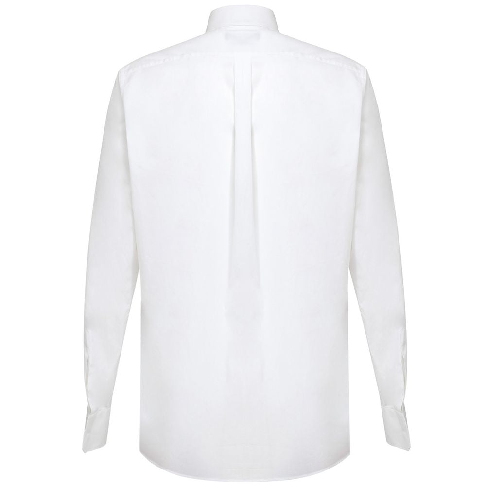 Dolce & Gabbana Weißes Baumwollkleidhemd