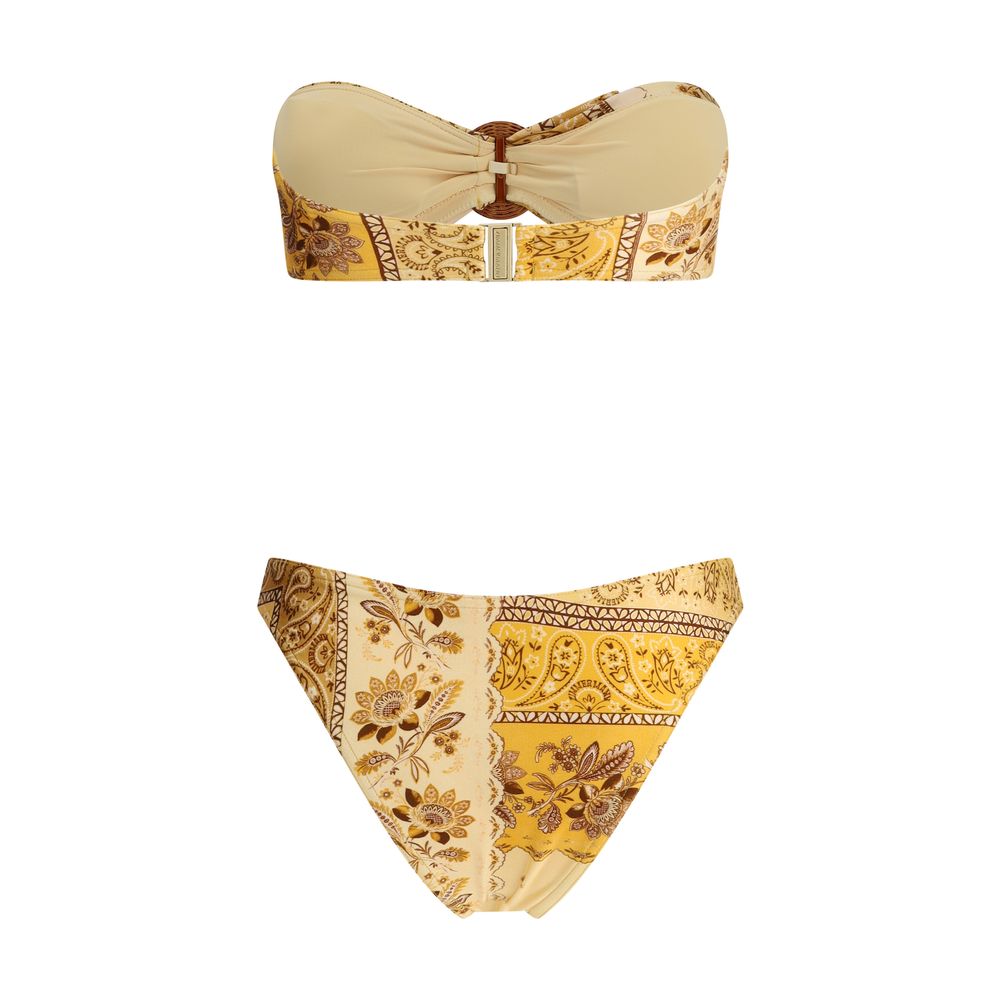 Zimmermann Gelber Lycra-Bikini