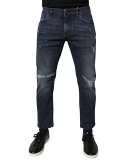 Dolce & Gabbana Stretch-Baumwoll-Jeans im Skinny-Fit für Herren in Blau