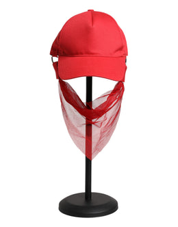 Dolce & Gabbana Rote Baumwolle 6 Panels Frauen Baseballmütze