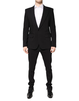 Dolce & Gabbana Multicolor Polyester Jacquard 2 Stück Anzug