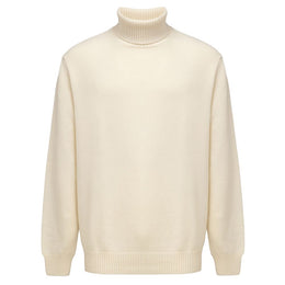 Cruciani Weißer Kaschmir-Rollkragenpullover