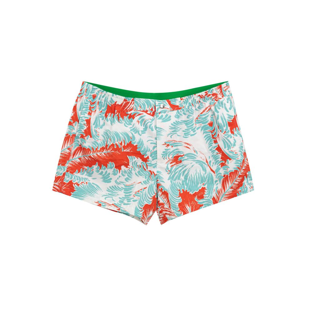 Bottega Veneta Weiße Badeshorts aus Polyamid