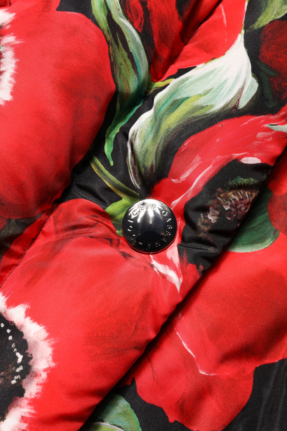 Dolce & Gabbana Gefütterte Jacke mit mehrfarbigem Blumenmuster und Reißverschluss