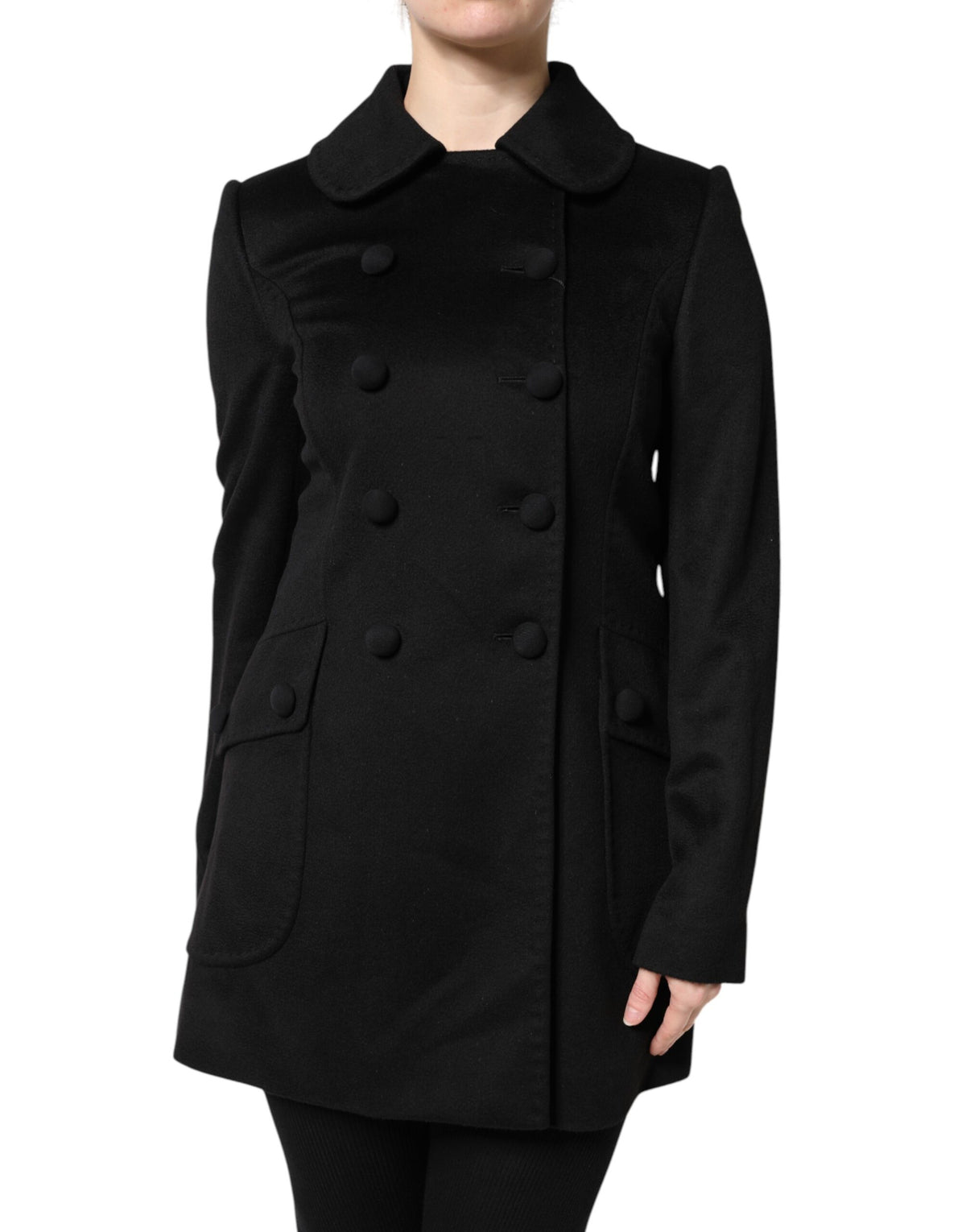 Dolce & Gabbana Schwarze Sartoria Italiano Blazer Jacke aus Wolle