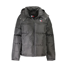 Tommy Hilfiger "Schwarze Damenjacke aus Polyester mit abnehmbarer Kapuze"