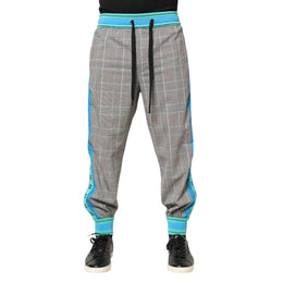 Dolce & Gabbana Multicolor Baumwolle Männer Jogger Sweatpants Hosen