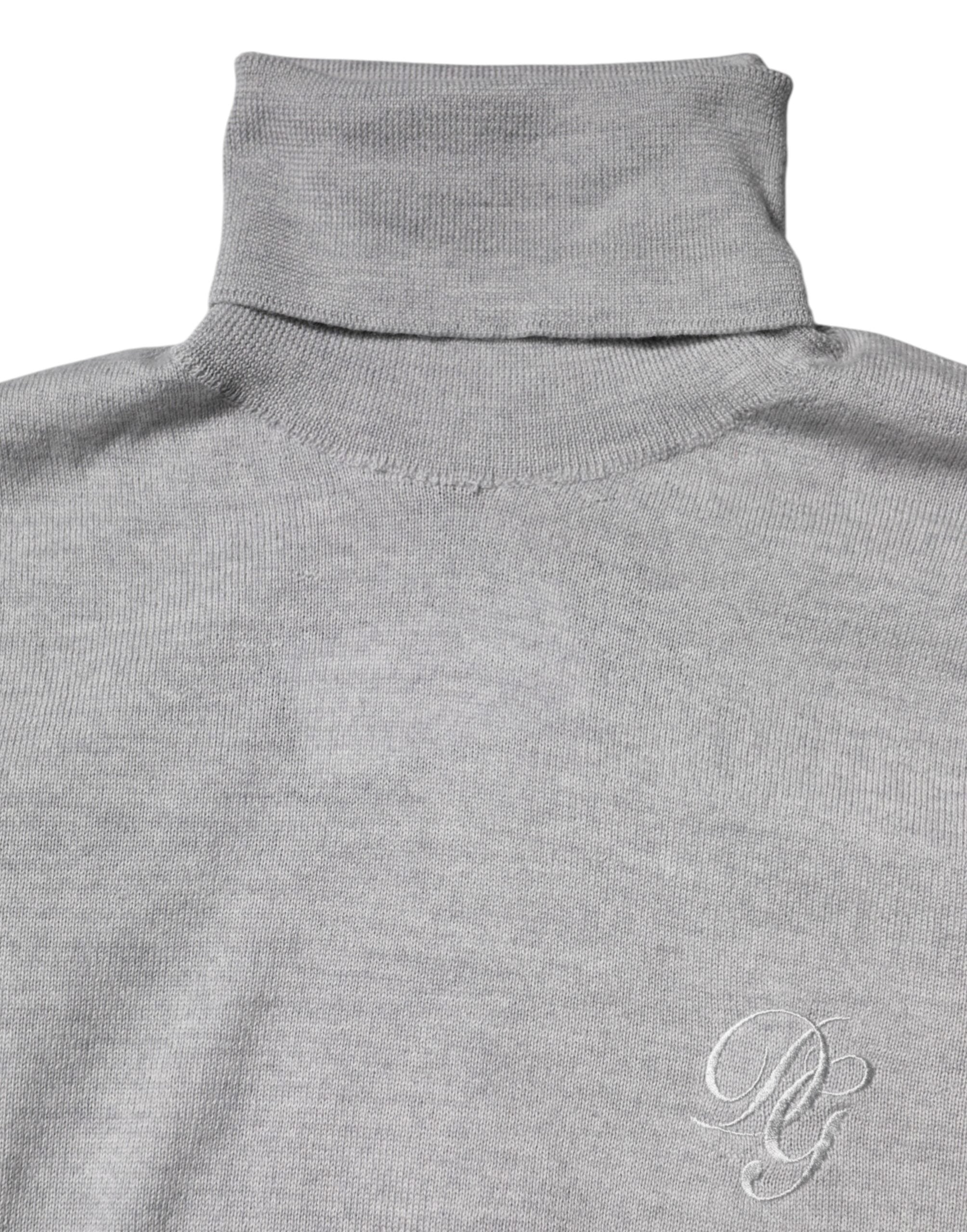 Dolce & Gabbana Grauer Pullover aus Wolle für Männer
