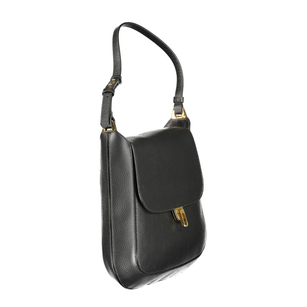 Coccinelle Schwarze Leder Damentasche