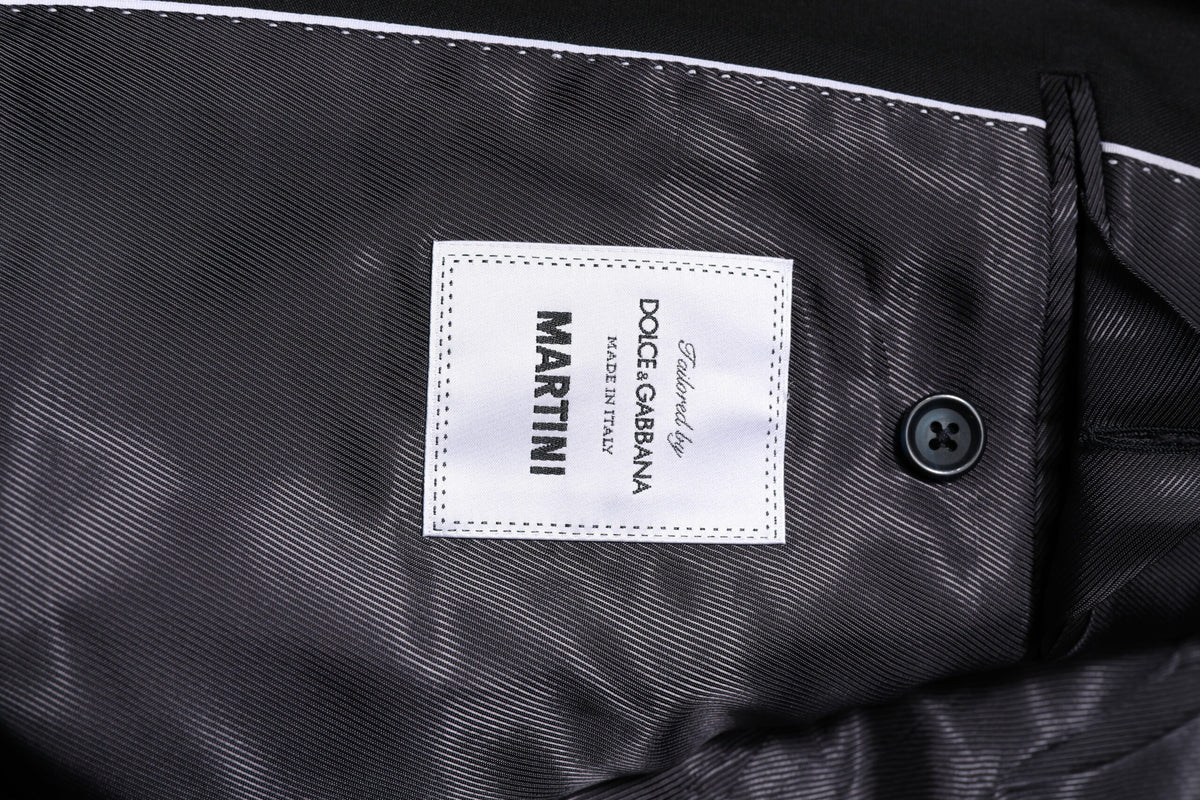 Dolce & Gabbana Dunkelblauer MARTINI Wollblazer Mantel Jacke