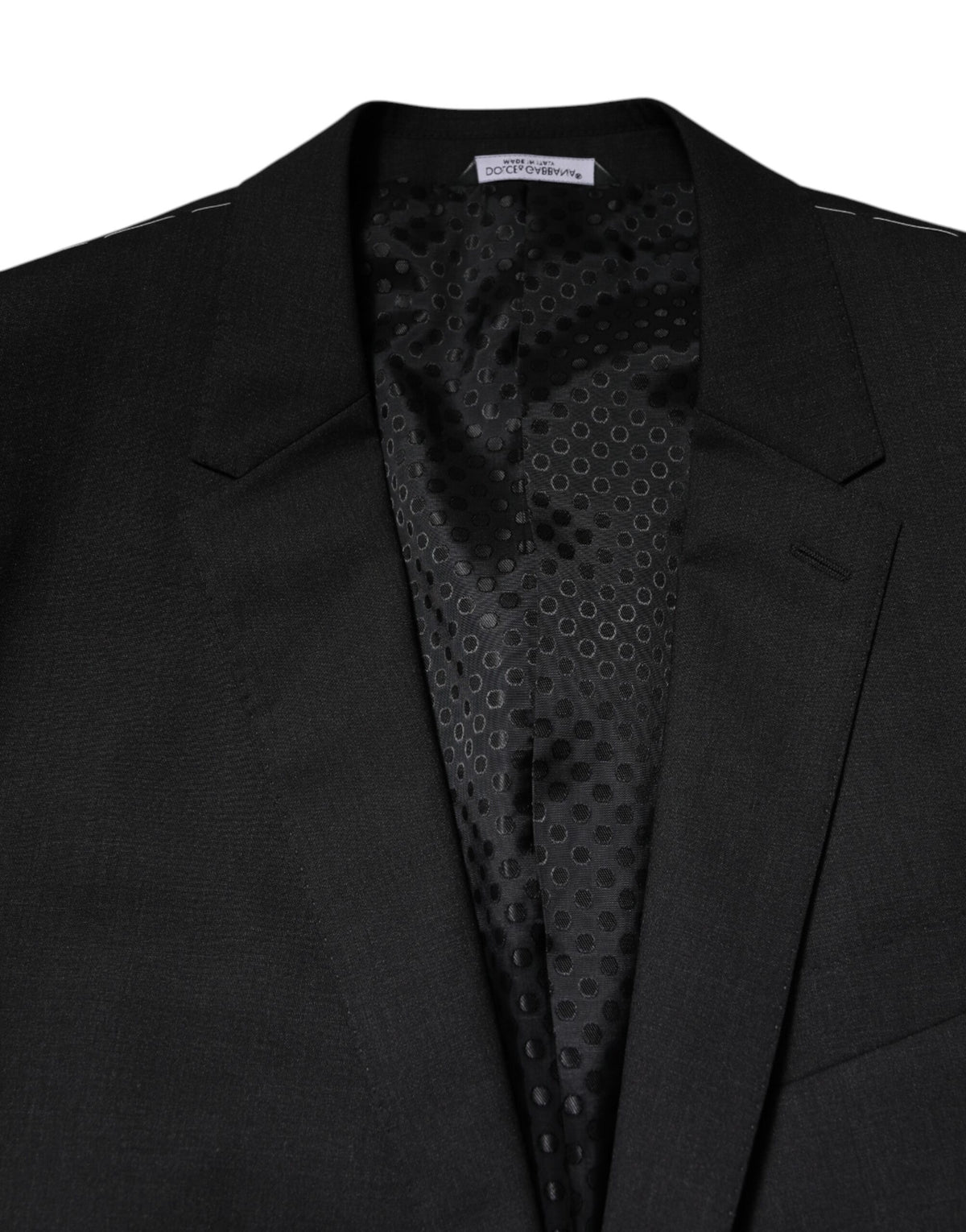 Dolce & Gabbana Dunkelgraue MARTINI Einreihige Jacke