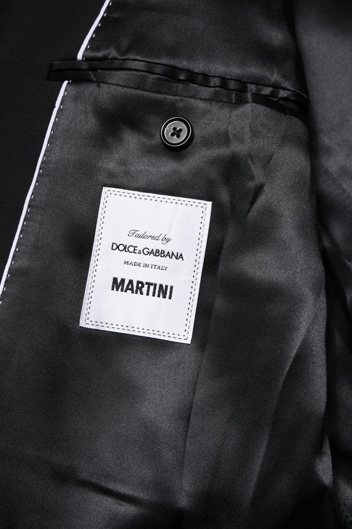 Dolce & Gabbana MARTINI Zweireihige Anzugjacke, schwarz