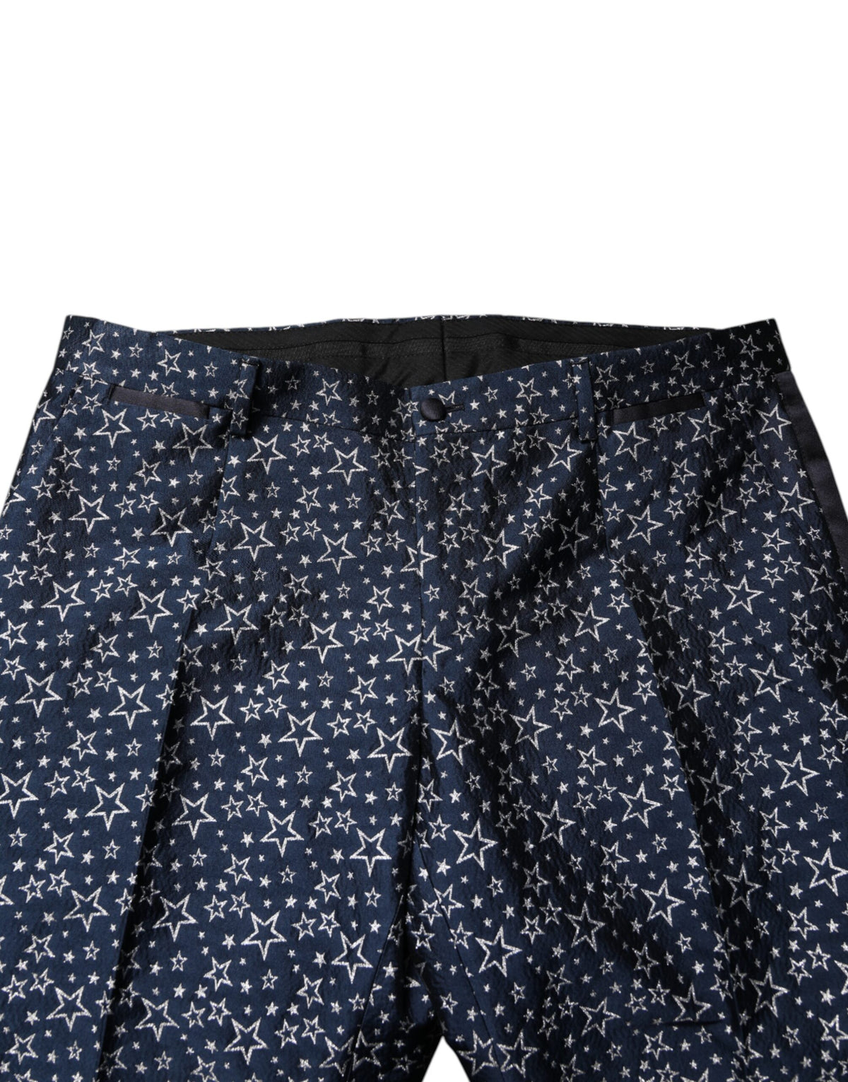 Dolce & Gabbana Blauer MARTINI Star Jacquard 3 Stück Anzug