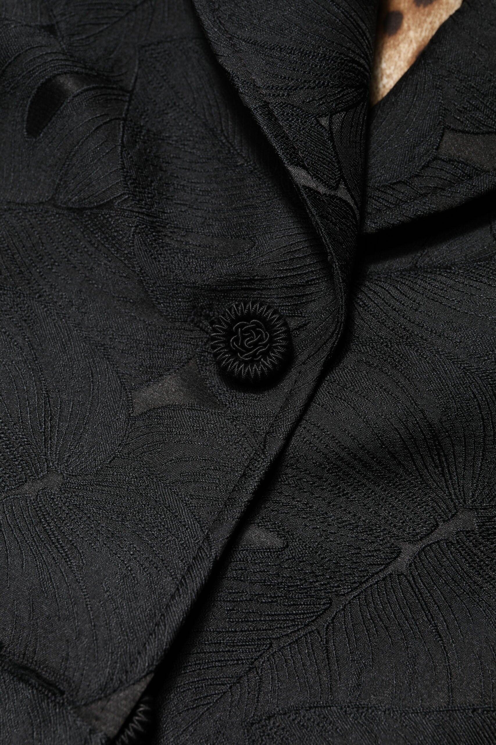 Dolce & Gabbana Schwarzer einreihiger Trenchcoat