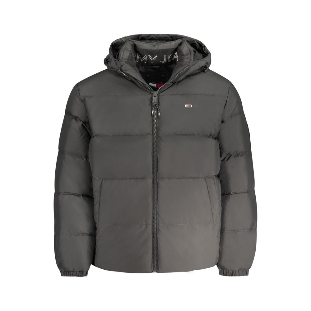Tommy Hilfiger Schwarze Herrenjacke aus Polyester