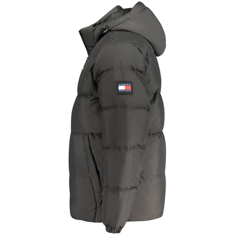 Tommy Hilfiger Schwarze Herrenjacke aus Polyester