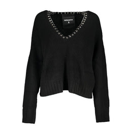 Patrizia Pepe Schwarzer Stoffpullover