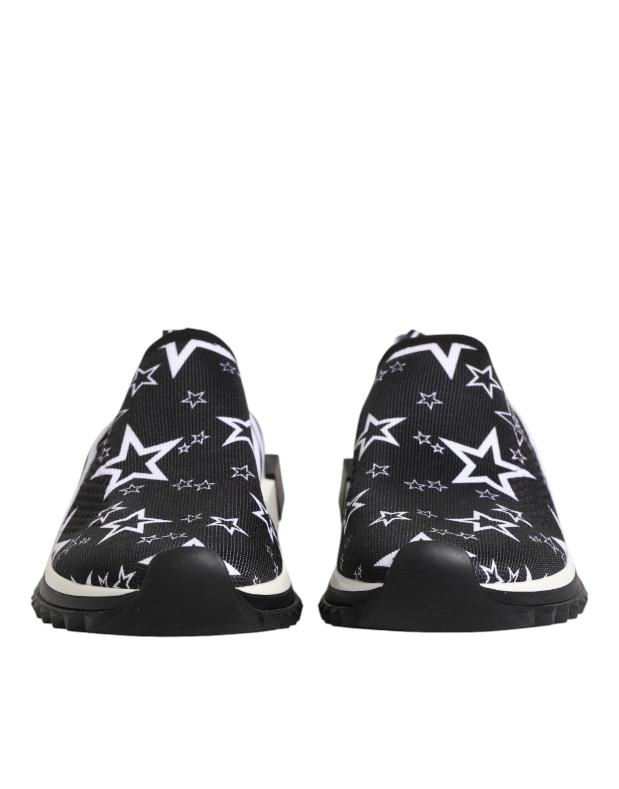 Dolce & Gabbana Schwarz Weiß Sorrento Low Top Sneakers Schuhe