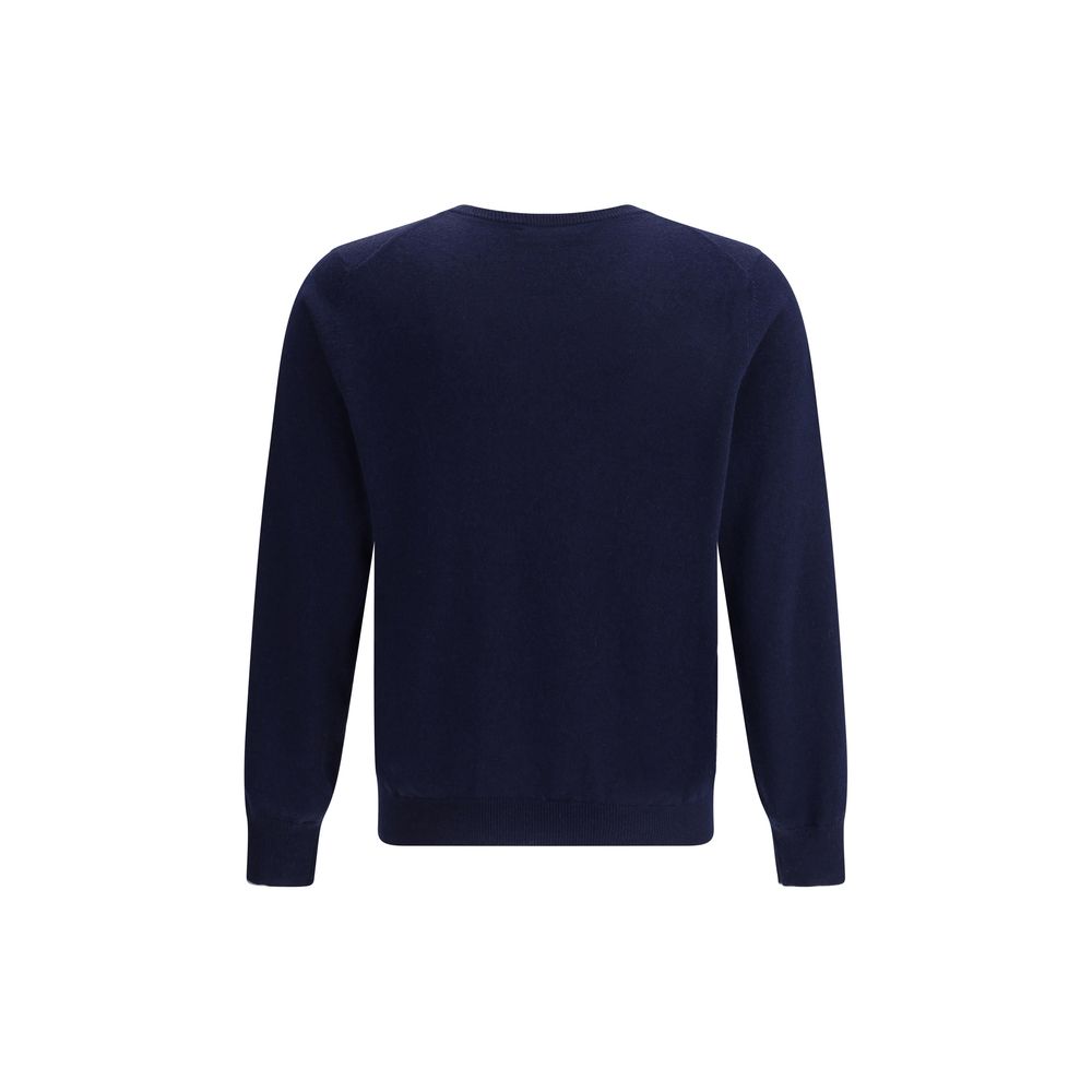 Brunello Cucinelli Blauer Kaschmirpullover