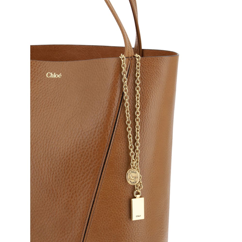 Chloé Braune Kalbsleder Bos Taurus Schultertasche