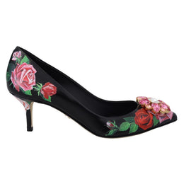 Dolce & Gabbana Schwarze Leder Pumps mit hohem Absatz