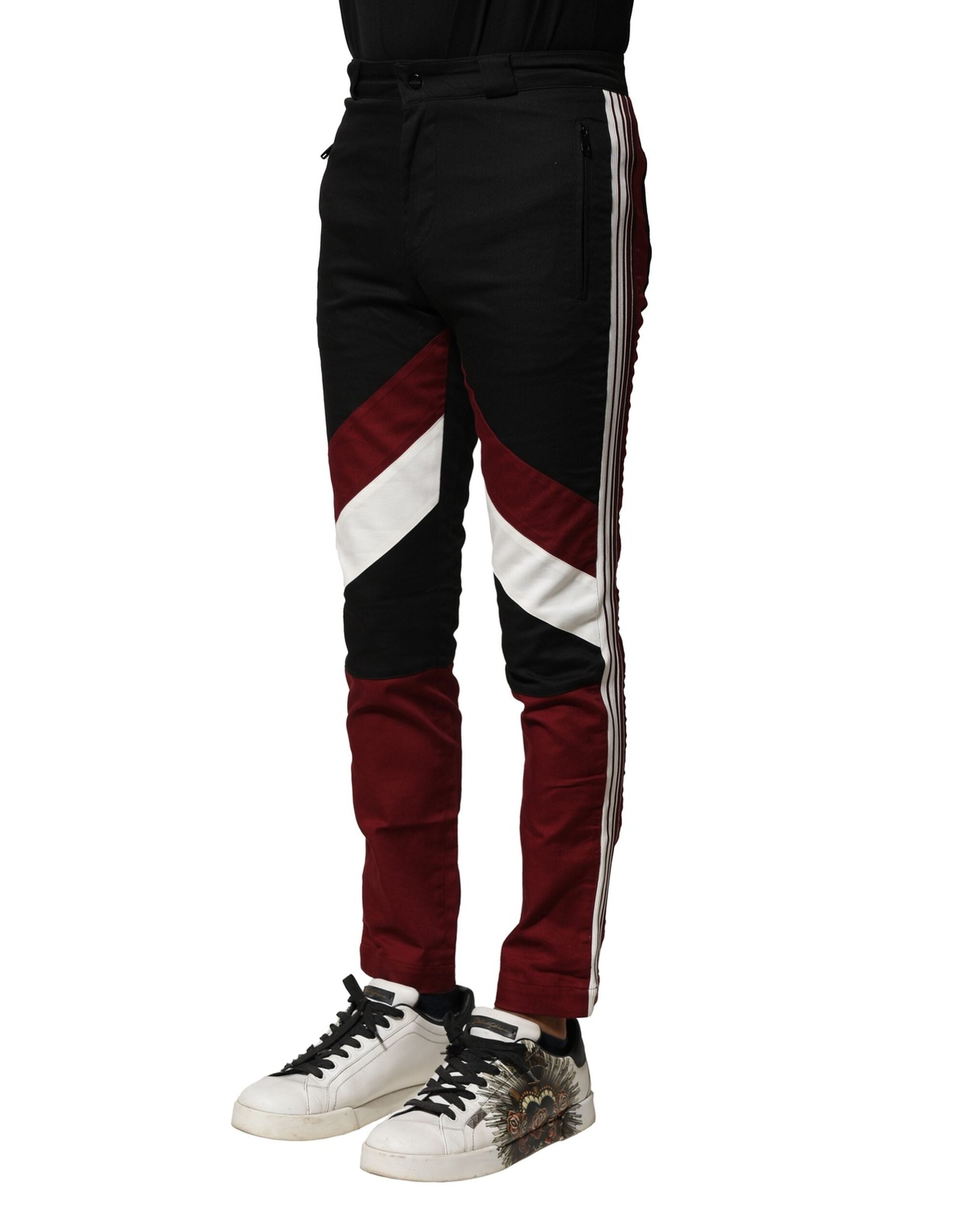 Dolce & Gabbana Multicolor Baumwoll-Jogger-Hose für Männer