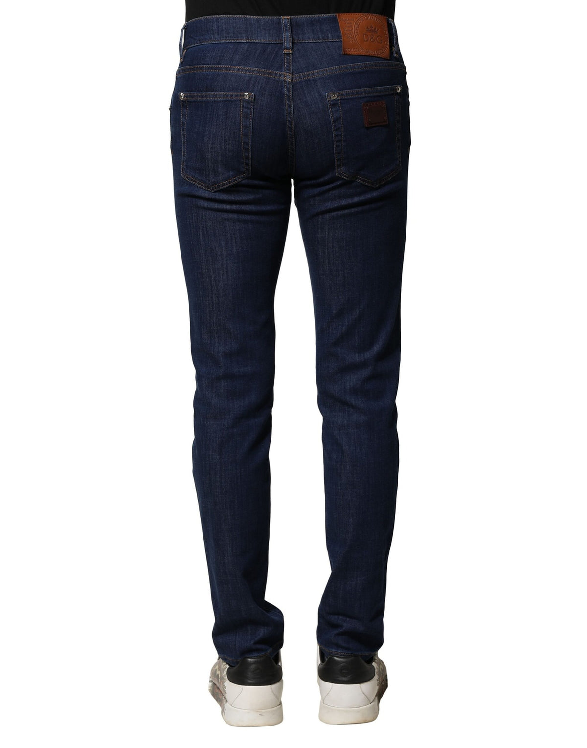 Dolce & Gabbana Stretch-Baumwoll-Jeans im Skinny-Fit für Herren in Blau