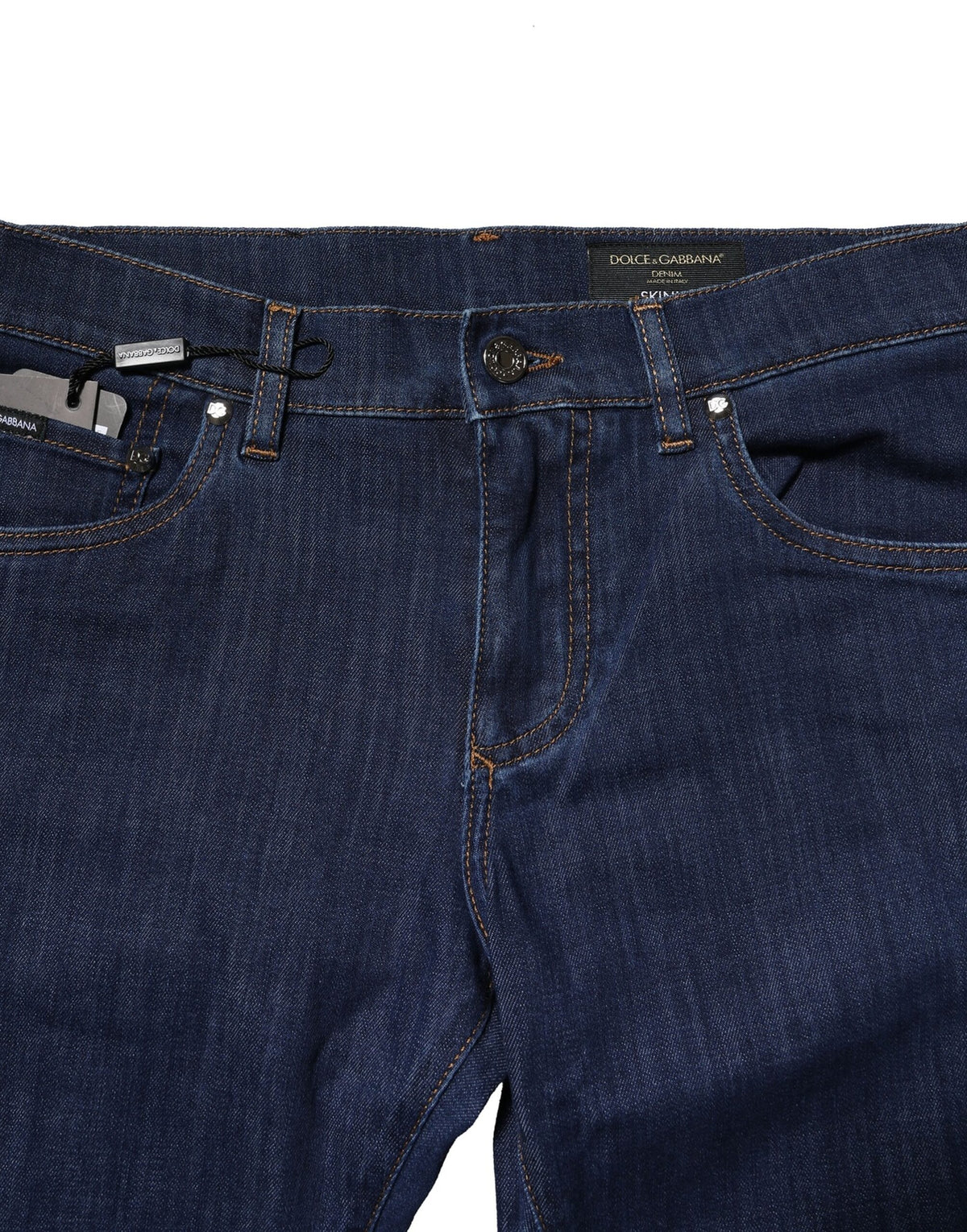 Dolce & Gabbana Stretch-Baumwoll-Jeans im Skinny-Fit für Herren in Blau