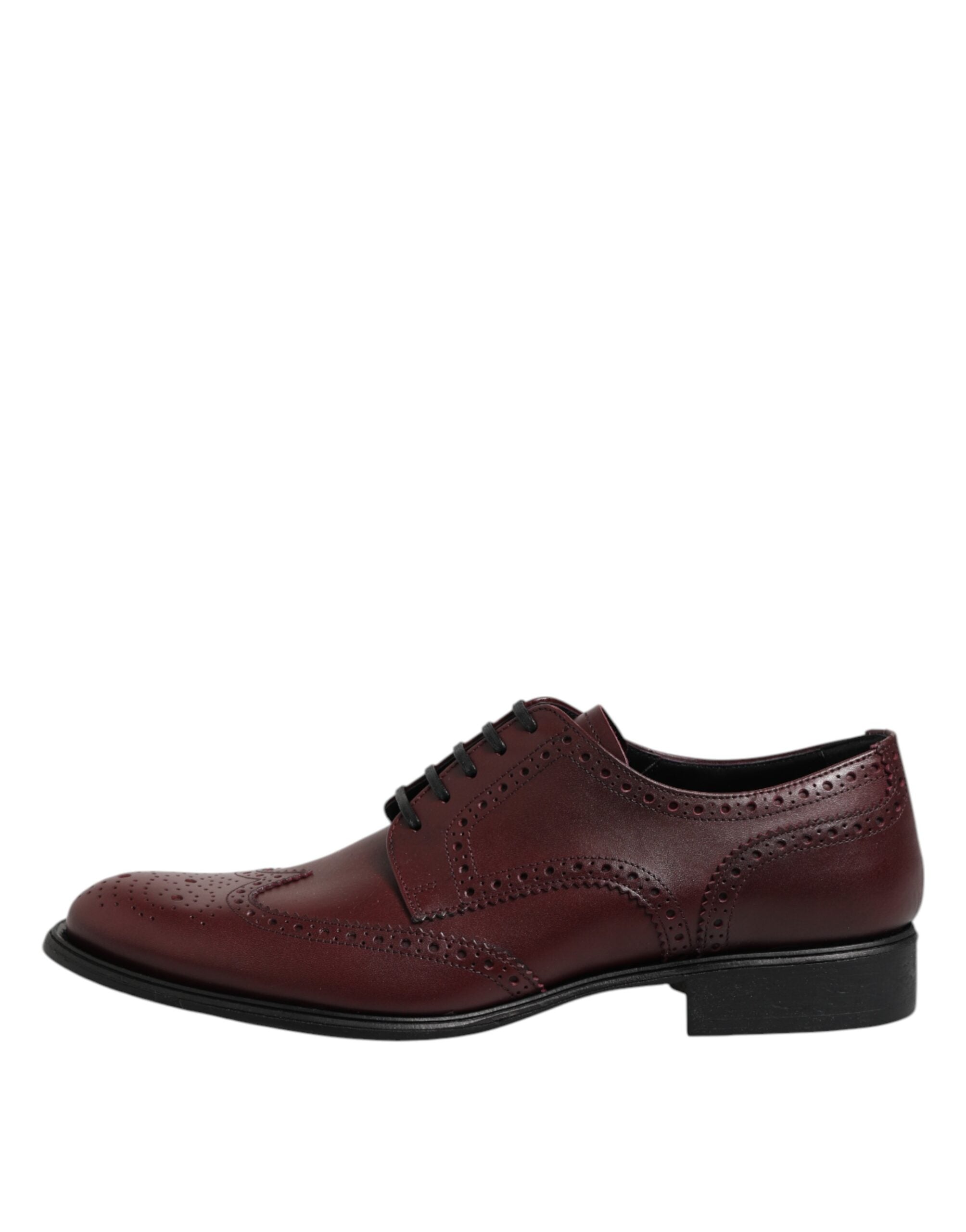 Dolce & Gabbana Braune Leder Schnürschuhe Derby Dress