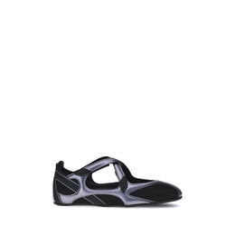 The Attico Schwarze Ballett-Flats aus Polyethylen