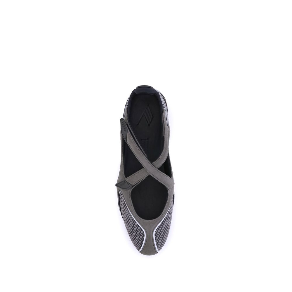 The Attico Graue Polyethylen-Ballerinas
