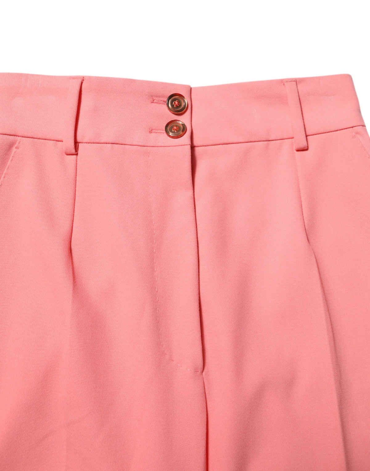 Dolce & Gabbana Pinke konisch zulaufende Kleiderhose mit hoher Taille