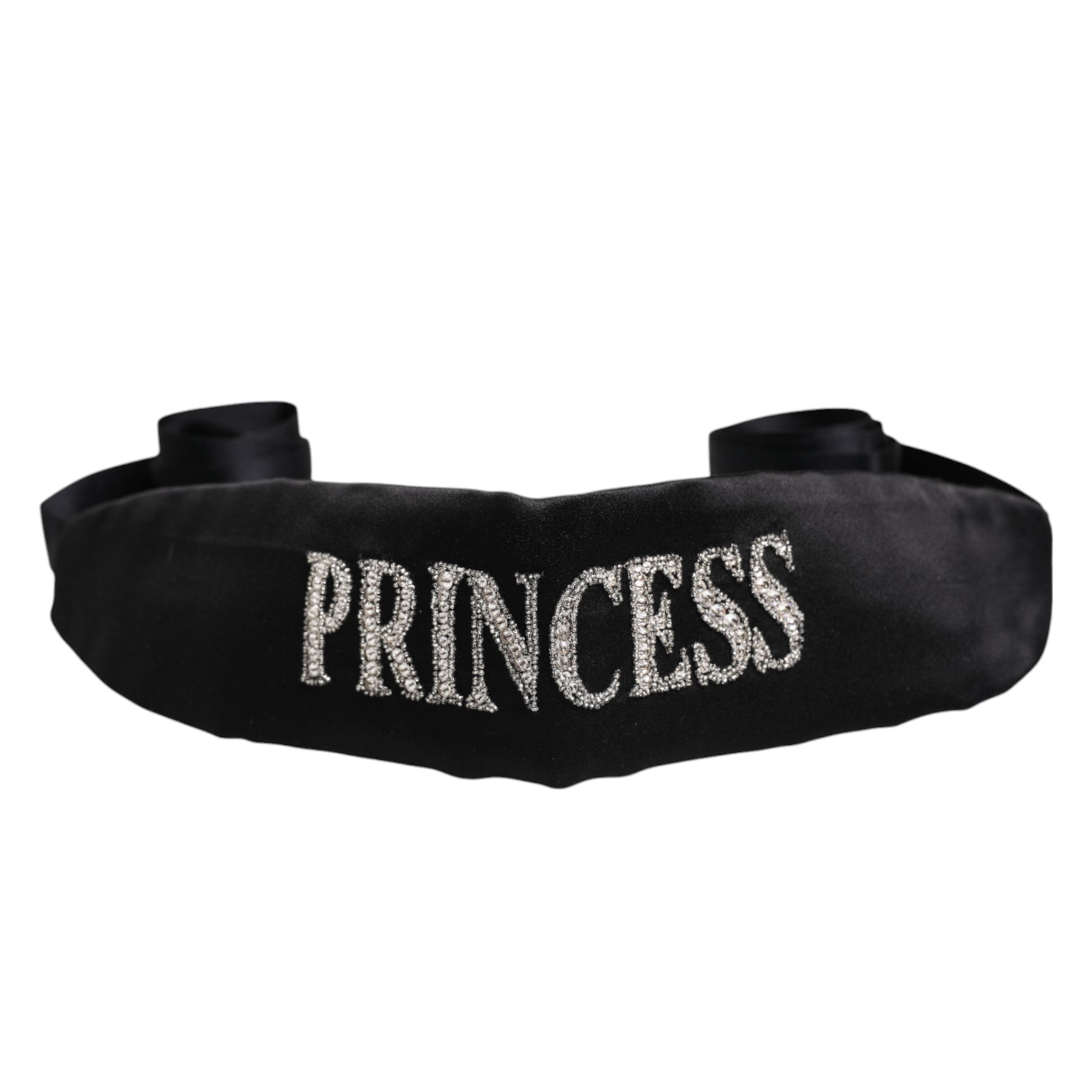 Dolce & Gabbana Schwarzer Prinzessin Fantasy geflochtener Taillengürtel