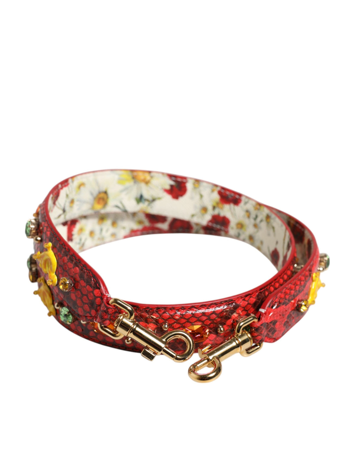 Dolce & Gabbana Multicolor verschönert Handtasche Accessoire Schulterriemen