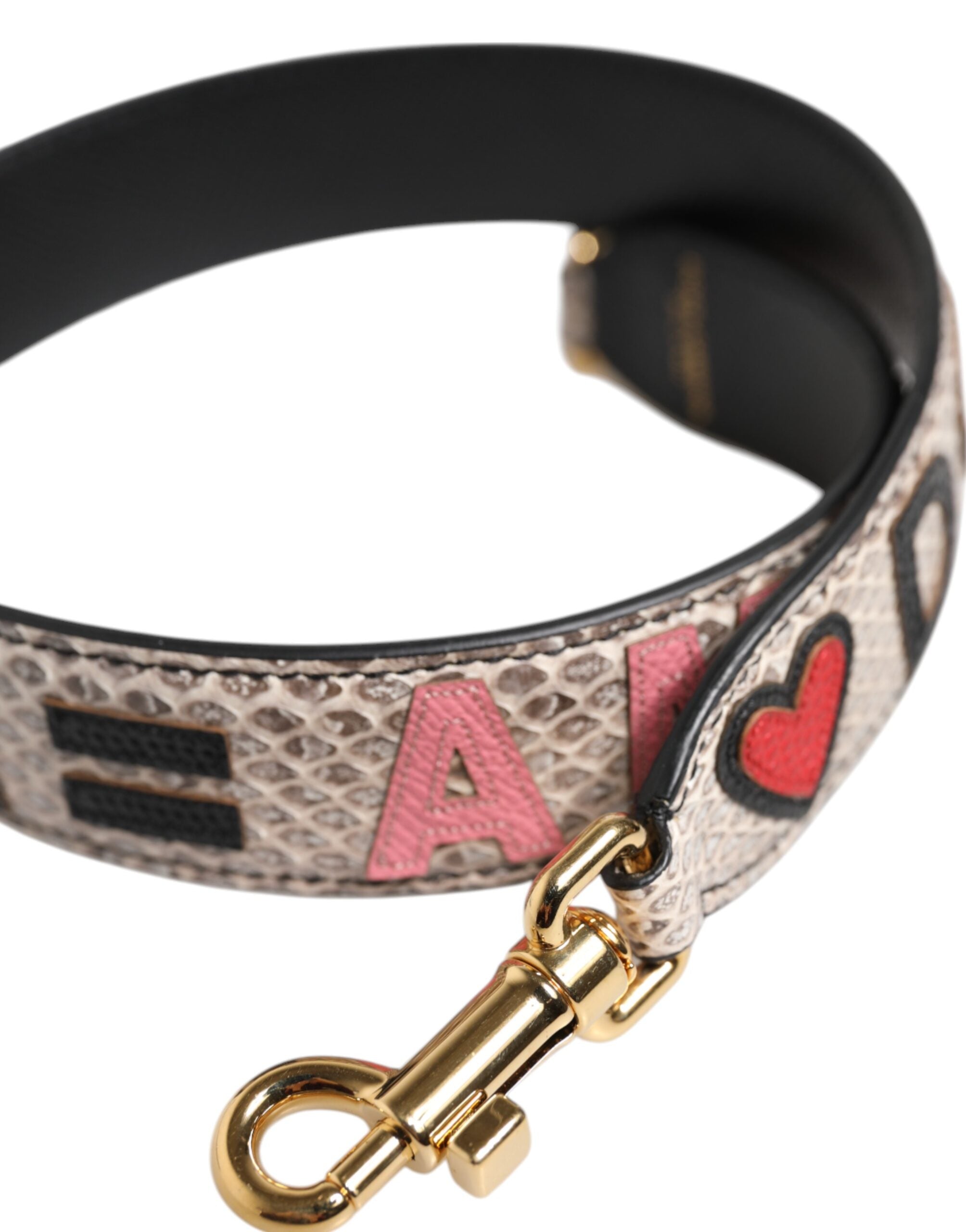Dolce & Gabbana Multicolor DG AMORE Patch Bag Accessoire Schulterriemen