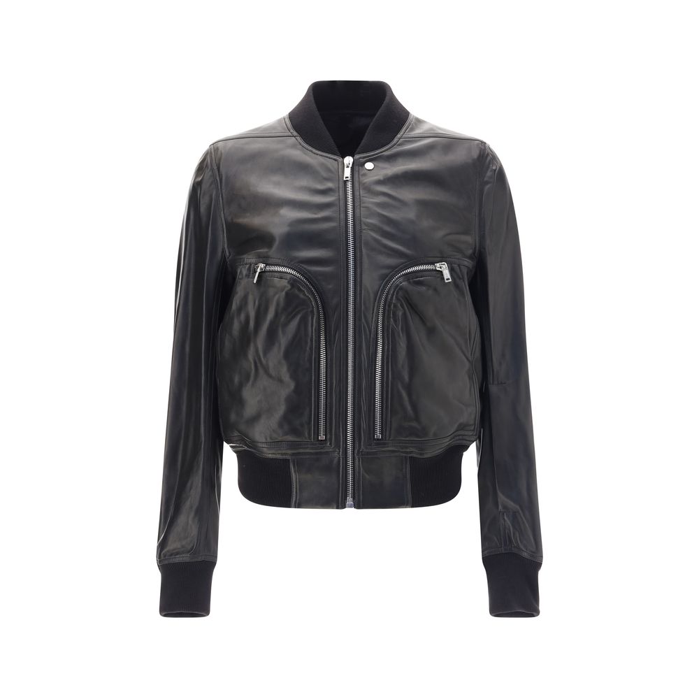 Lederjacke im Bauhaus-Stil von Rick Owens