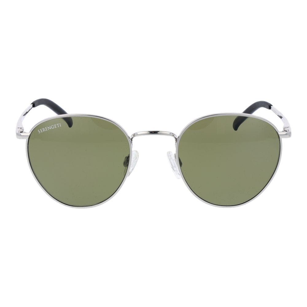 Serengeti Sonnenbrille aus silbernem Metall