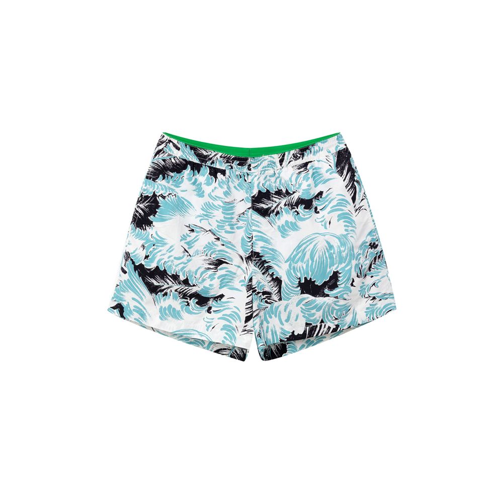 Bottega Veneta Weiße Badeshorts aus Polyamid