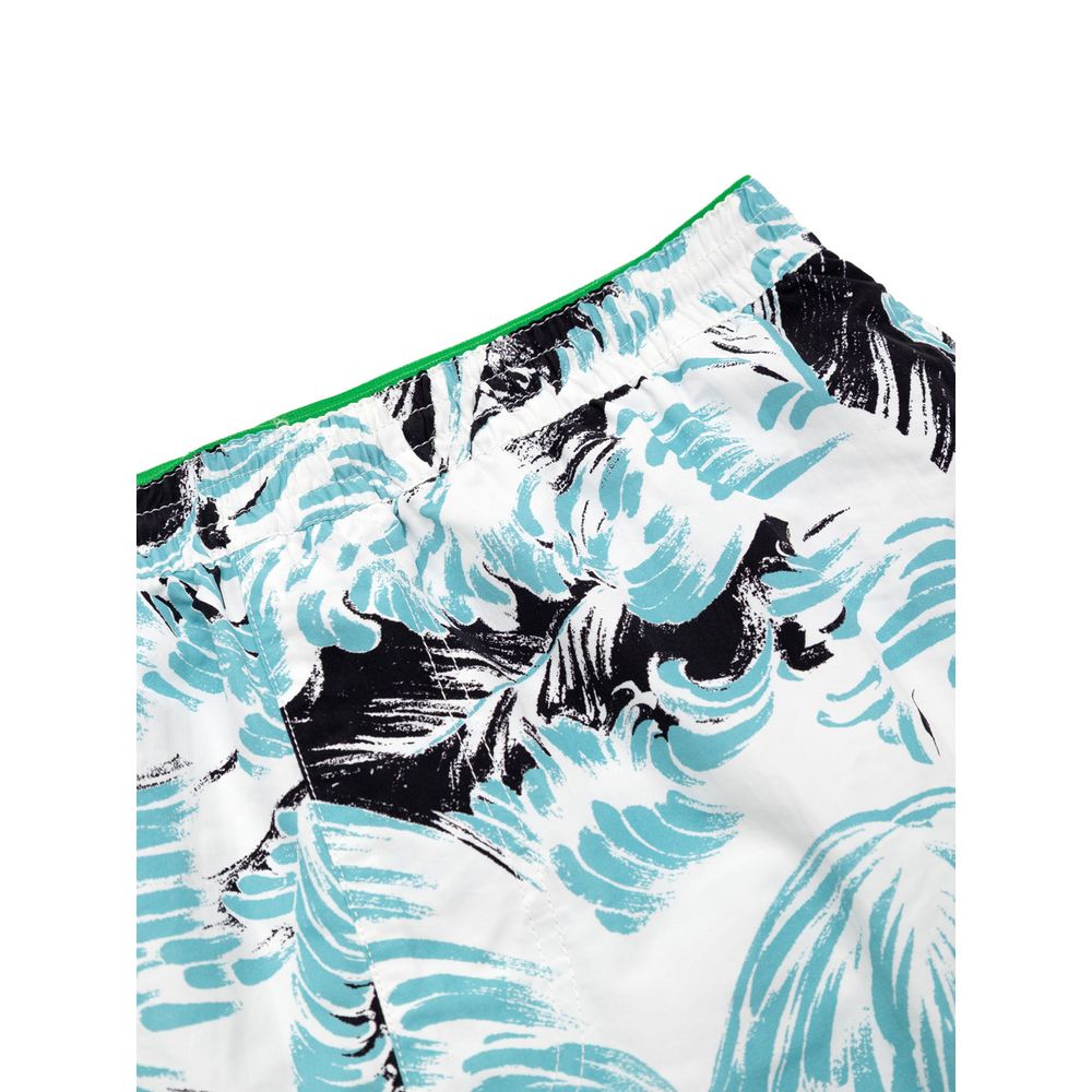 Bottega Veneta Weiße Badeshorts aus Polyamid