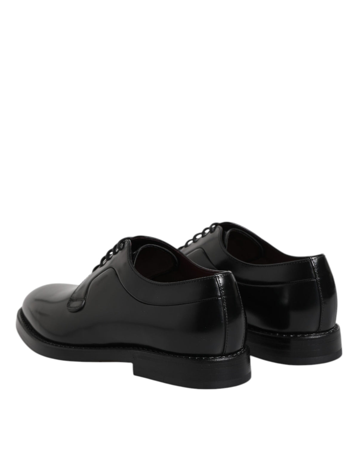 Dolce & Gabbana Schwarze Kalbsleder Schnürschuhe Dress Derby