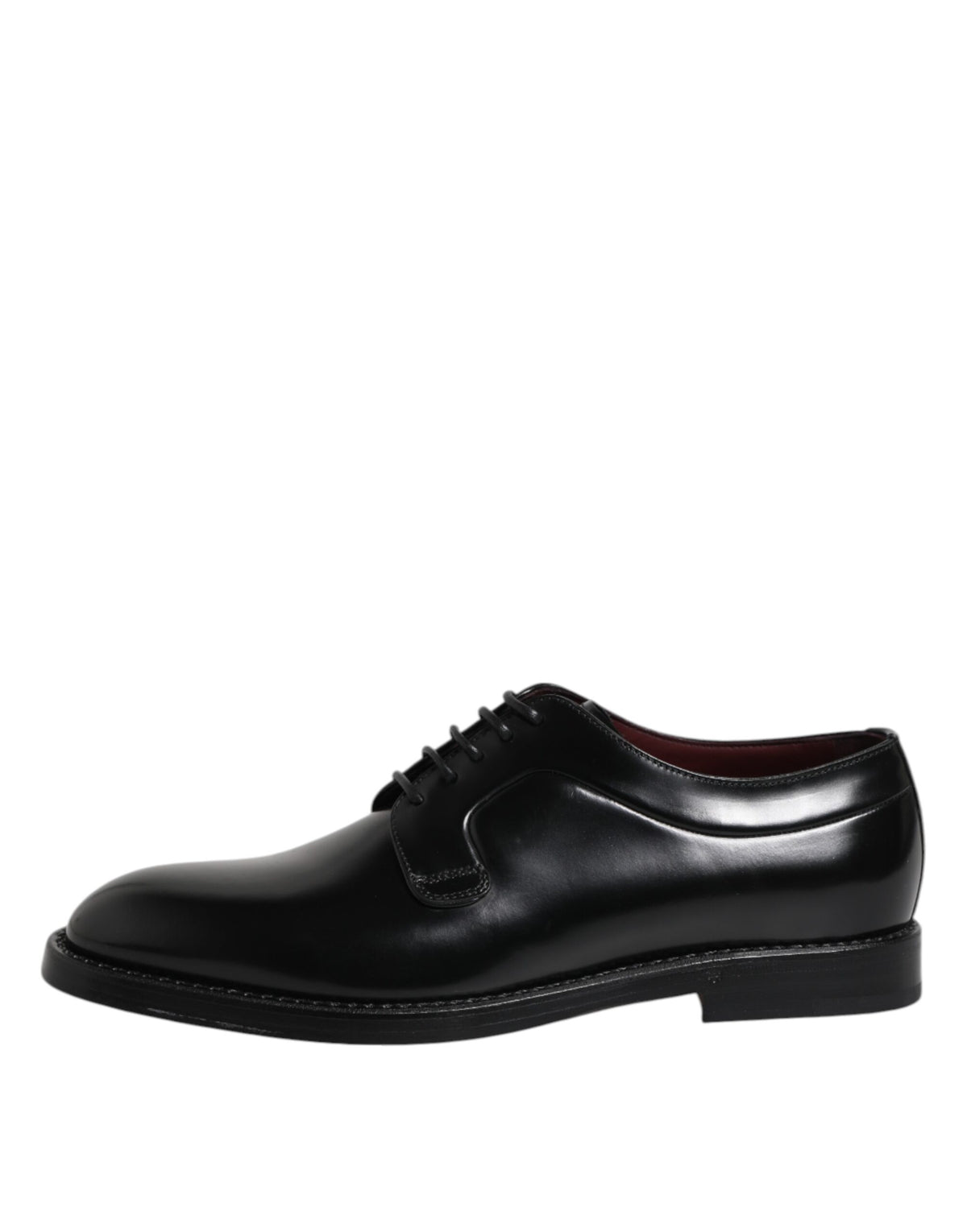 Dolce & Gabbana Schwarze Kalbsleder Schnürschuhe Dress Derby