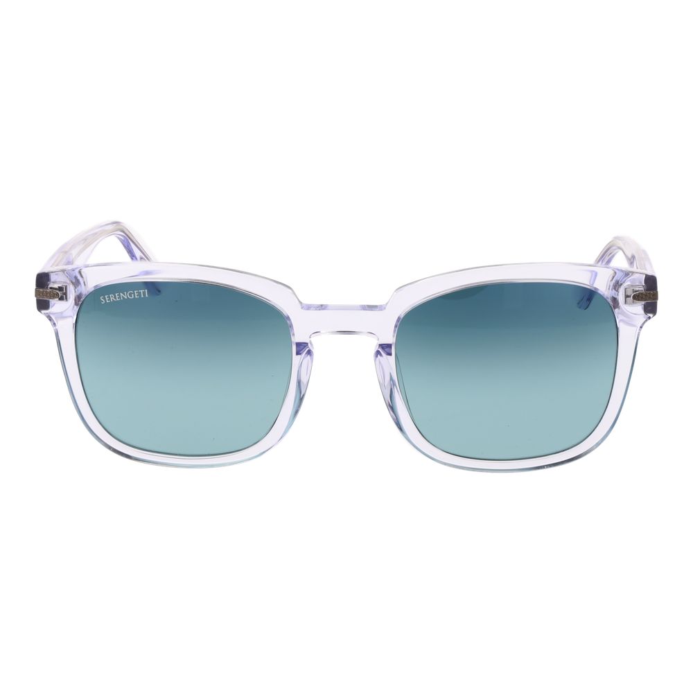 Serengeti Sonnenbrille aus transparentem Acetat