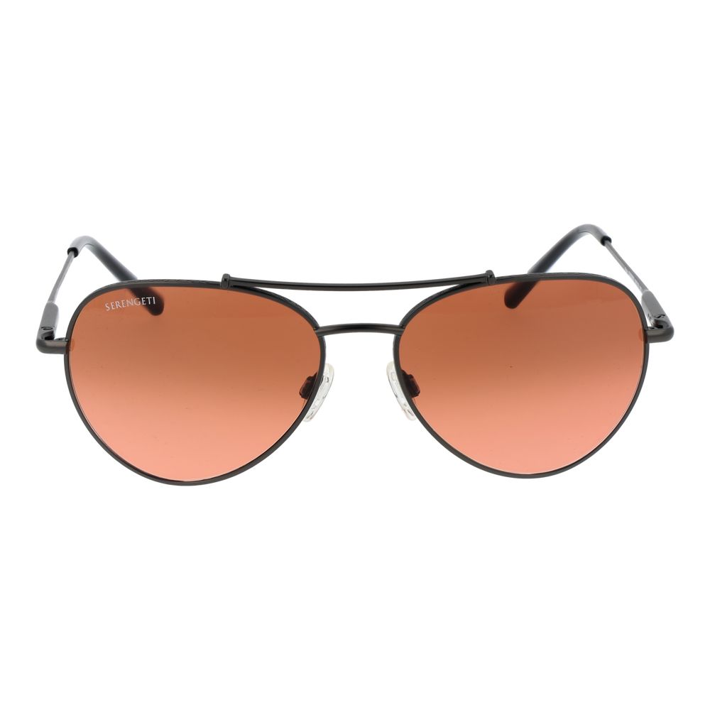 Serengeti Schwarze Sonnenbrille aus Metall
