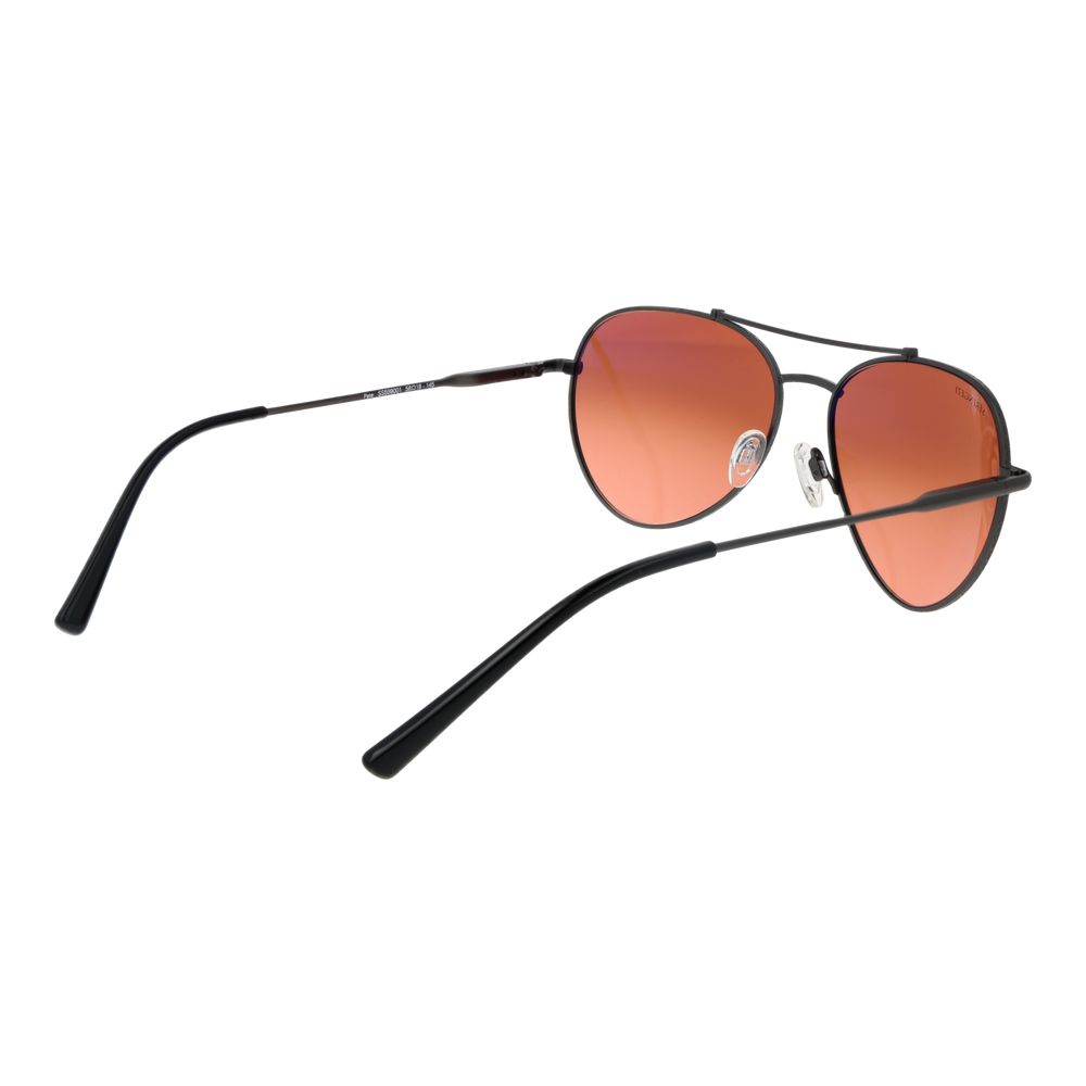 Serengeti Schwarze Sonnenbrille aus Metall