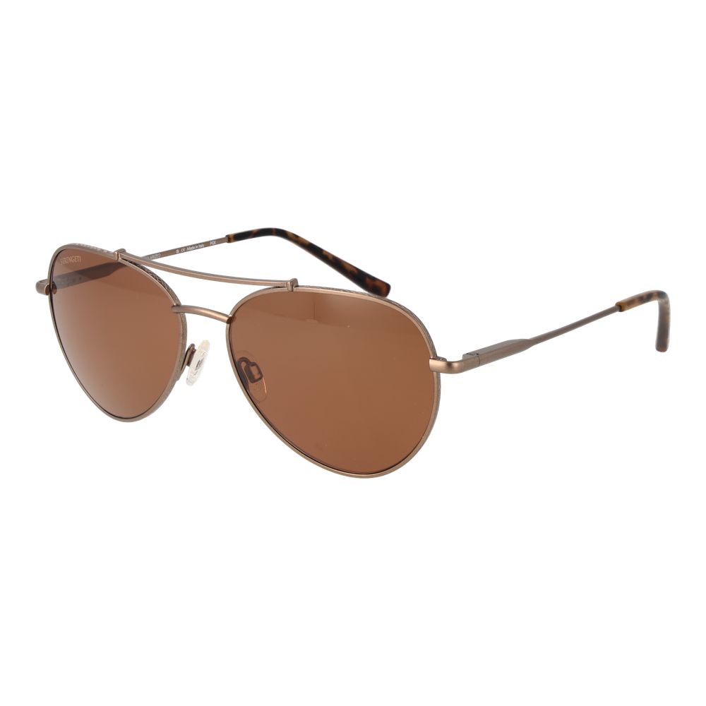 Serengeti Braune Sonnenbrille aus Metall