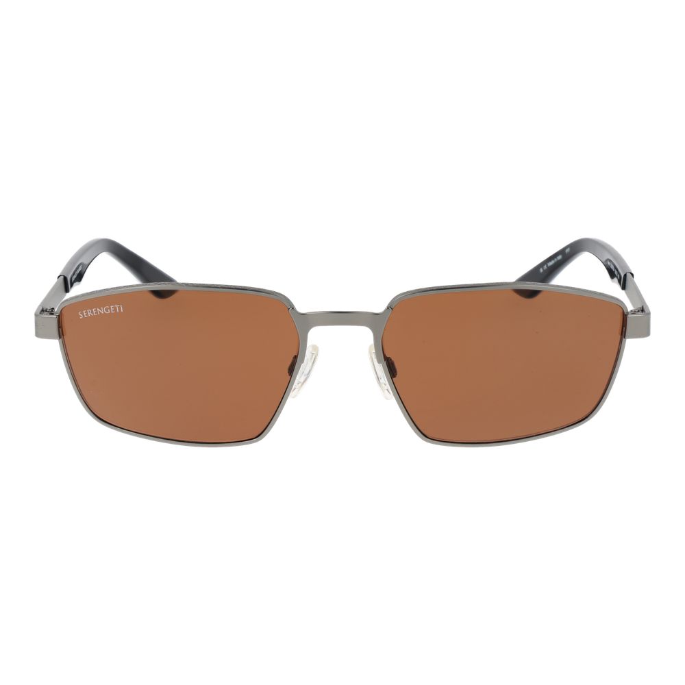 Serengeti Graue Sonnenbrille aus Metall