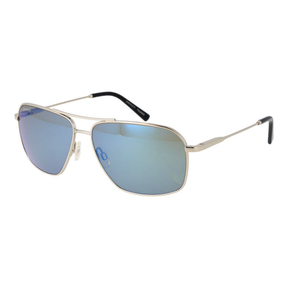 Serengeti Sonnenbrille aus silbernem Metall